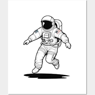 Astronaut Short Jump Posters and Art